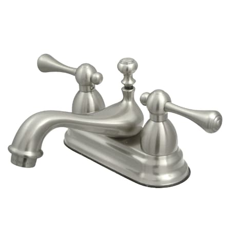Kingston Brass KS3608BL 4" Centerset Bathroom Faucet, Brushed Nickel KS3608BL